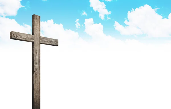 Old wooden cross — Stock Photo, Image