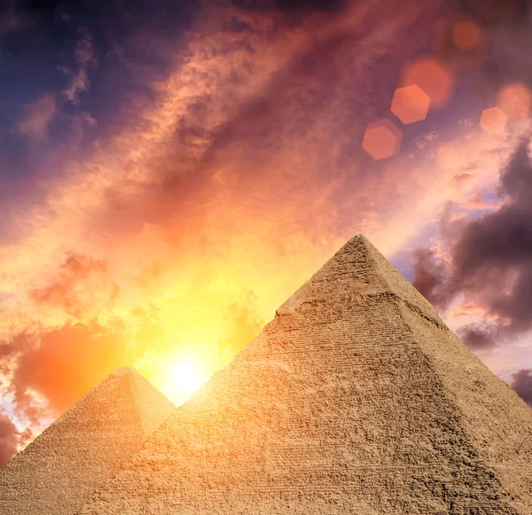 Pyramiderna i Egypten — Stockfoto