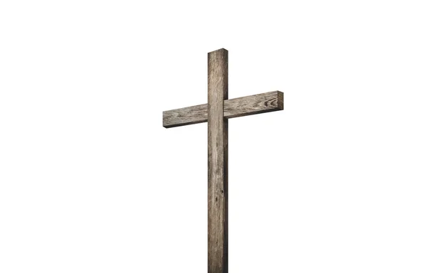 Vieja cruz de madera — Foto de Stock