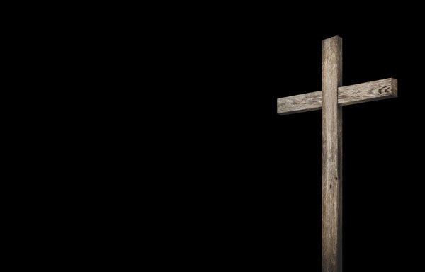 старый деревянный крест
