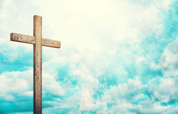 Old wooden cross — Stock Photo, Image