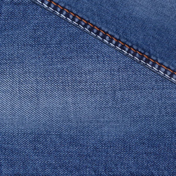 Coutures en denim bleu — Photo