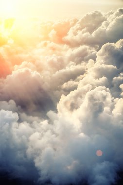 Güzel mavi gökyüzü arkaplanı