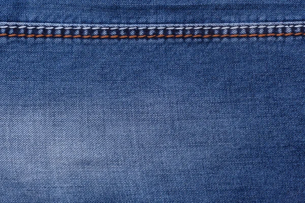 Синій джинсового шви — стокове фото