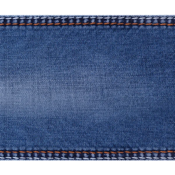 Blå denim sömmar — Stockfoto