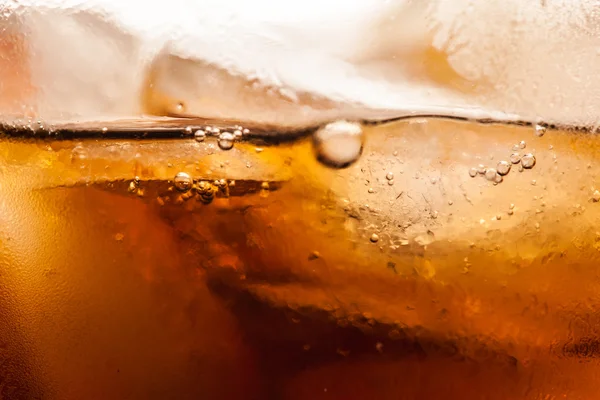 Cola with ice cubes — Stock Photo, Image