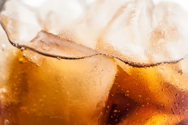 Cola with ice cubes — Stock Photo, Image