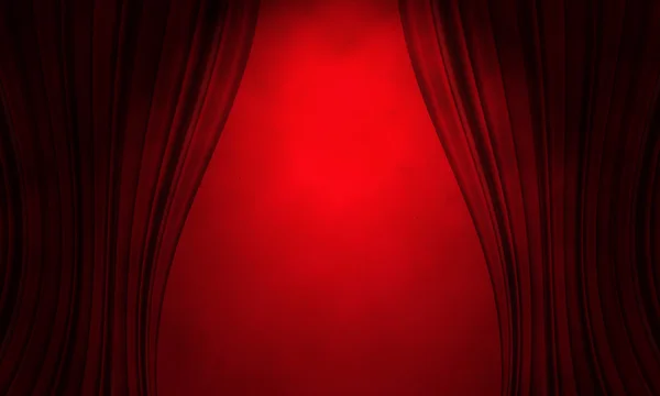 Red curtain background — Stock Photo, Image