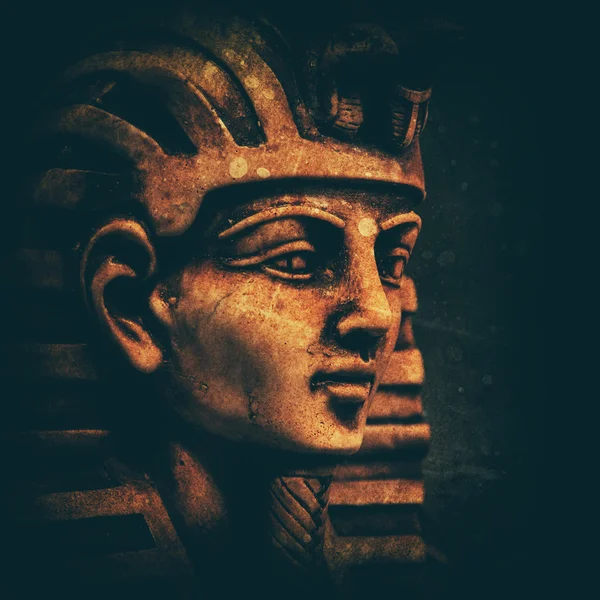 Stone farao tutankhamen masker — Stockfoto