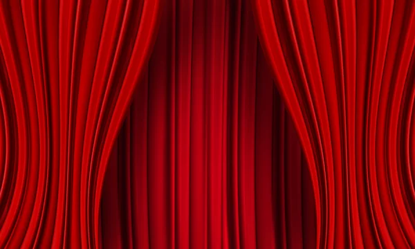 Red curtain background — Stock Photo, Image