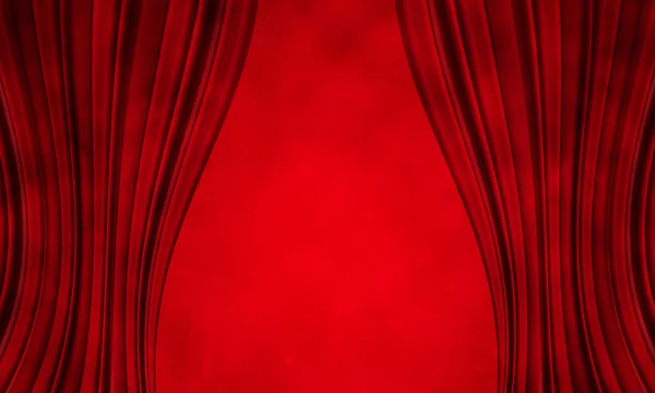 Red curtain background — Stock Photo, Image