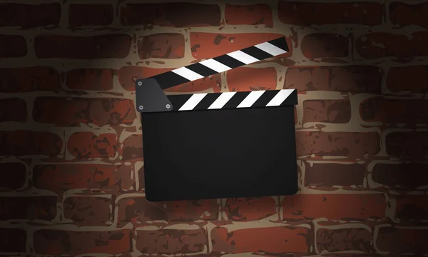 Bordo di clapperboard di film su un grunge — Foto Stock