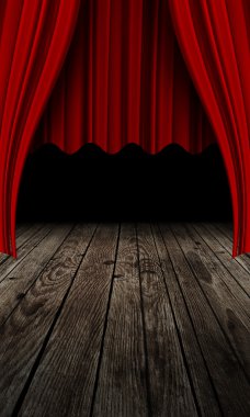 Kırmızı perde arkaplanı