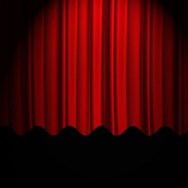 Kırmızı perde arka plan