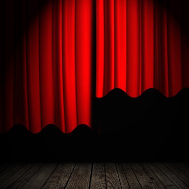 Kırmızı perde arkaplanı