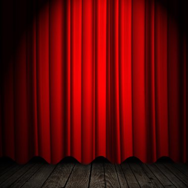 Kırmızı perde arka plan