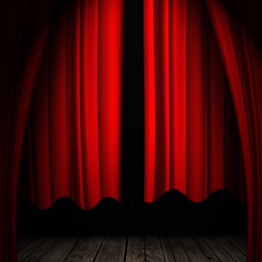 Kırmızı perde arkaplanı