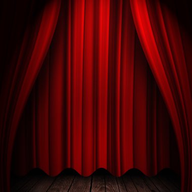 Kırmızı perde arkaplanı