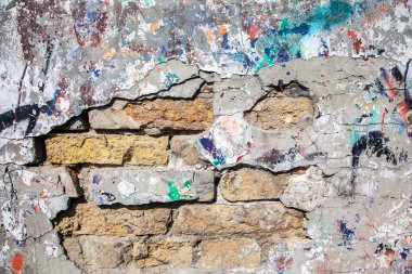 Grunge duvar eski kırık 