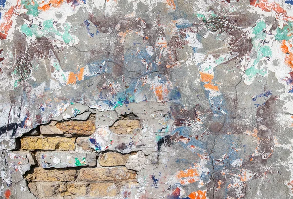 Grunge duvar eski kırık — Stok fotoğraf