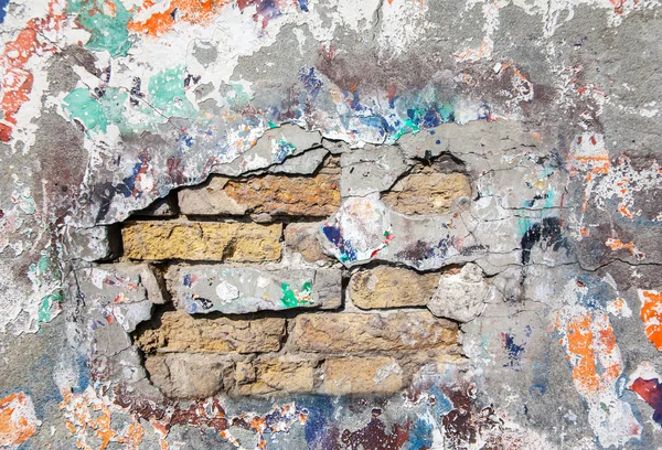 Grunge agrietado viejo muro — Foto de Stock