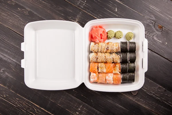 Sushi rullar uppsättningen — Stockfoto