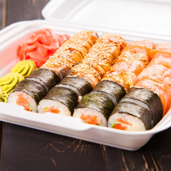 Sushi rolt set — Stockfoto