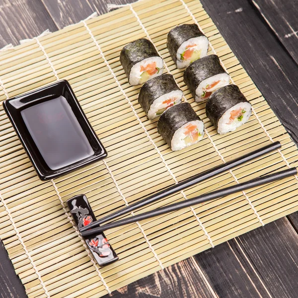 Sushi rolt set — Stockfoto