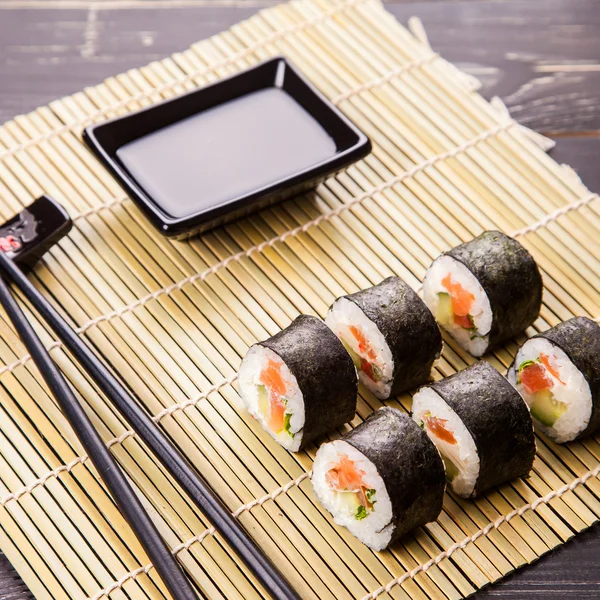Sushi rolt set — Stockfoto