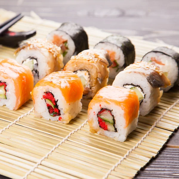 Sushi-Rollen-Set — Stockfoto