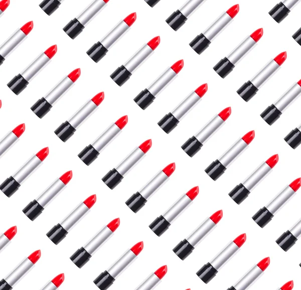 Red lipsticks background — Stock Photo, Image