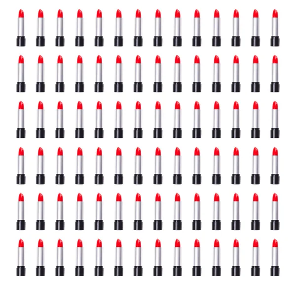 Red lipsticks background — Stock Photo, Image