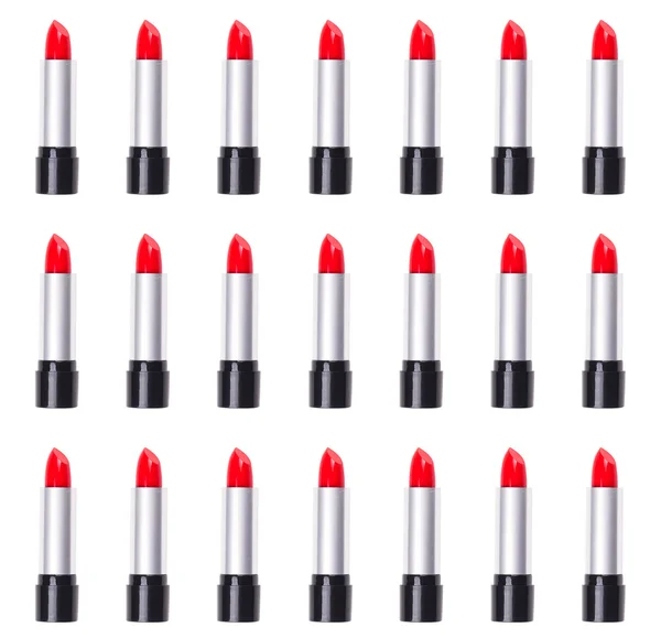 Red lipsticks background — Stock Photo, Image