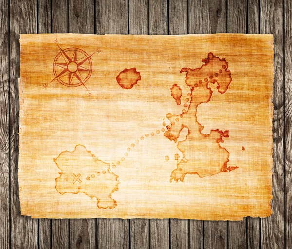 Old treasure map — Stock Photo, Image