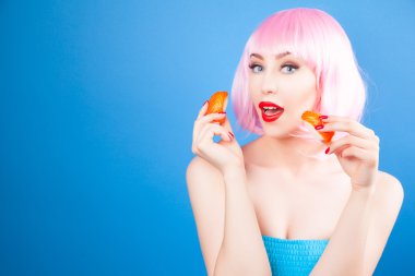 güzel kız suşi yemek 