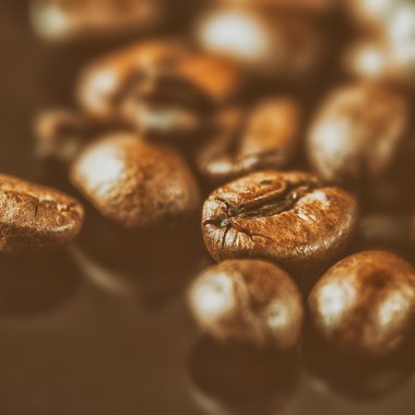 Kavrulmuş kahve çekirdeği.