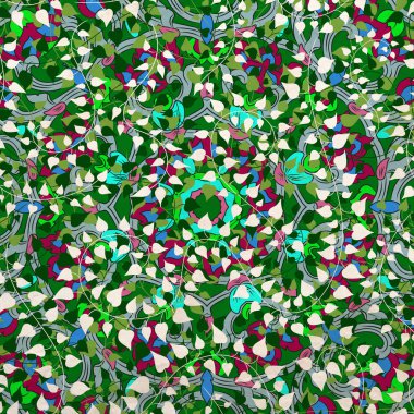  mandala elemanları ile desen