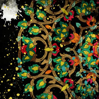  mandala elemanları ile desen