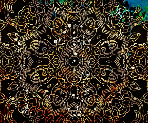 Pattern with mandala elements — Stock Photo, Image