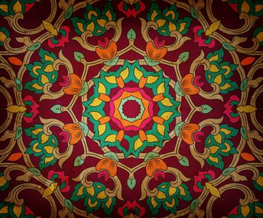  mandala elemanları ile desen