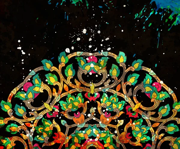 Colorful pattern with mandala elements — Stock Photo, Image