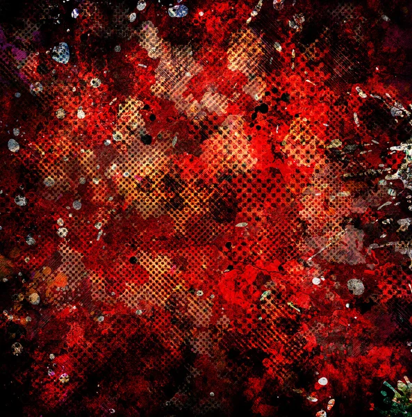 Kırmızı grunge desen lekeli — Stok fotoğraf