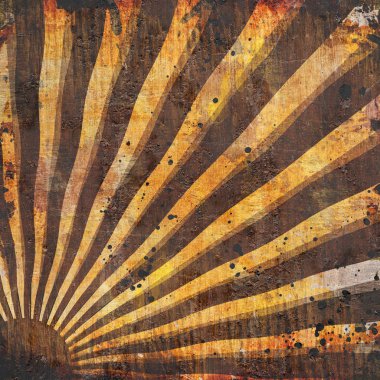 Güneş lekeleri ile grunge arka 