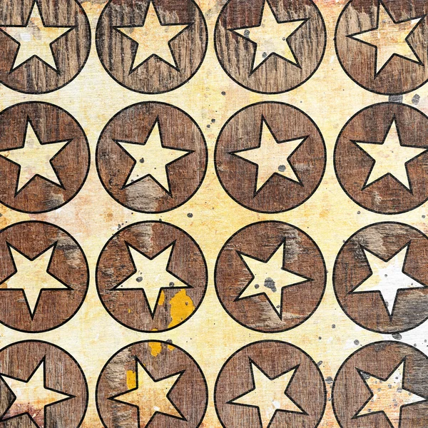 Background with stars in circles — Stock Photo, Image