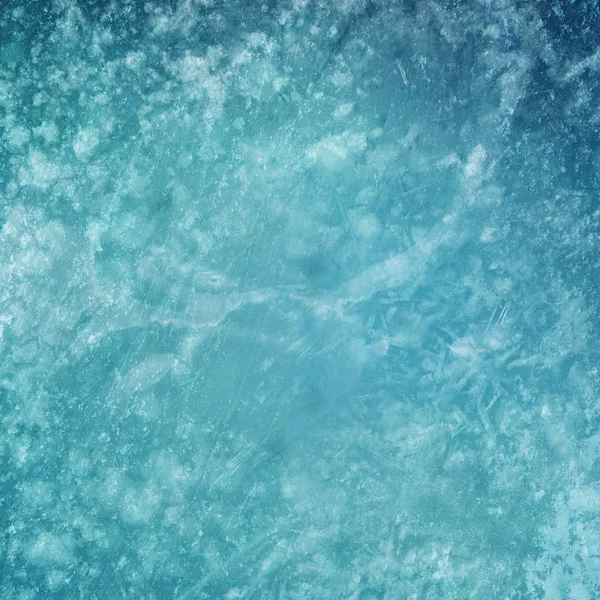 Blauwe bevroren ijsbaan — Stockfoto