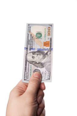 El tutma yüz dolarlık banknot
