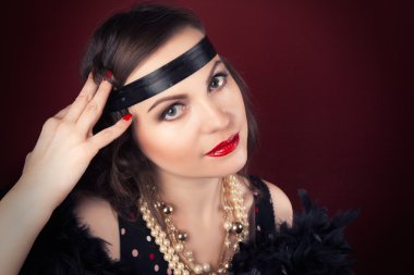 güzel bir retro kadın