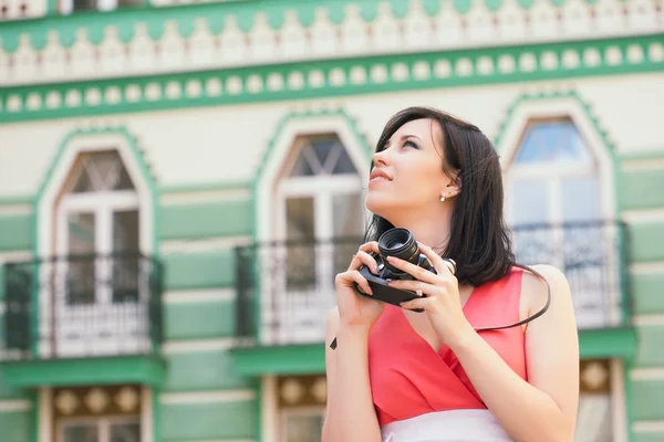 Mujer tomando fotos —  Fotos de Stock