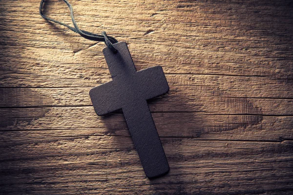 Wooden cross close up — Stock Photo, Image