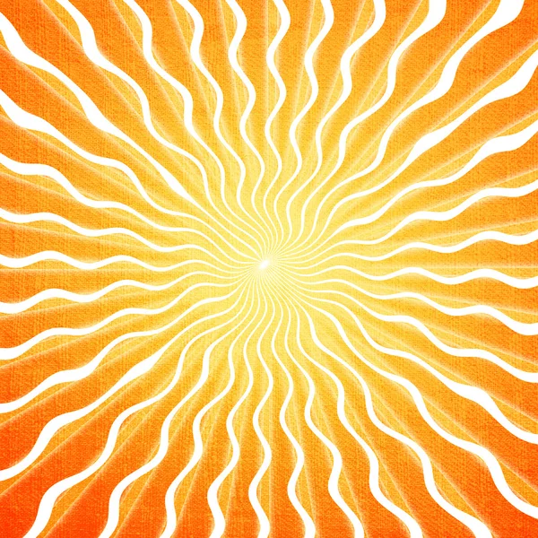 Orange sun burst — Stockfoto